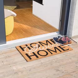 Relaxdays 10020170 Decorative doormat Indoor/outdoor Rectangular Black, Brown