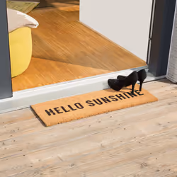 Relaxdays 10020181 door mat Decorative doormat Outdoor Rectangular Black, Brown