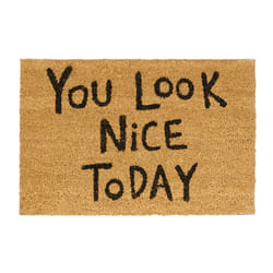 Relaxdays 10020185 door mat Decorative doormat Indoor/outdoor Rectangular Black, Brown