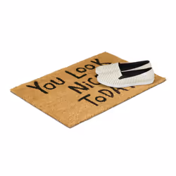 Relaxdays 10020185 door mat Decorative doormat Indoor/outdoor Rectangular Black, Brown