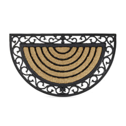 Relaxdays 10020191 door mat Decorative doormat Outdoor Rectangular Black, Brown