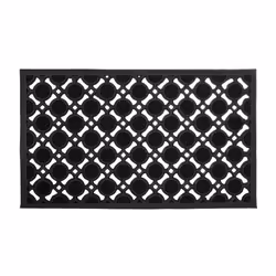 Relaxdays 10020193, Rubber mat, Outdoor, Rectangular, Black, Monochromatic, Rubber