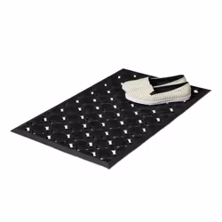 Relaxdays 10020193 door mat Rubber mat Outdoor Rectangular Black