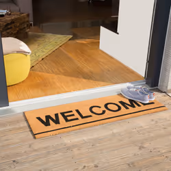Relaxdays 10020197 door mat Decorative doormat Indoor/outdoor Rectangular Black, Brown