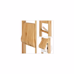 Toilet Paper Holder with Magazine Rack, Bamboo, Toilet Roll Stand, Newspaper Storage, HxWxD: 81.5 x 30.5 x 21 cm, Natural Brown