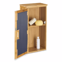 Relaxdays Bamboo Bathroom Cabinet with 2 Shelves - Additional view 6