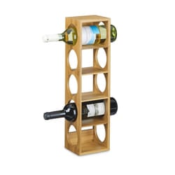 Relaxdays 10020332 Tabletop wine rack 5 bottle(s) Bamboo Natural