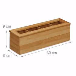 Relaxdays 10020542 tea box