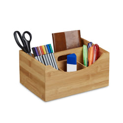 Relaxdays 10020543 desk tray/organizer Bamboo Natural