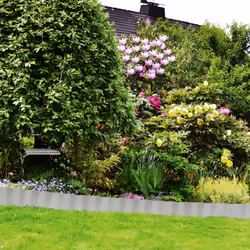 Relaxdays Galvanised Lawn Edge