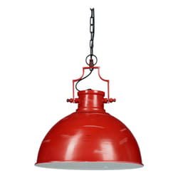 Relaxdays Industrial Pendant Light Red