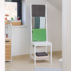 Relaxdays 10020925 Towel holder Floorstanding White