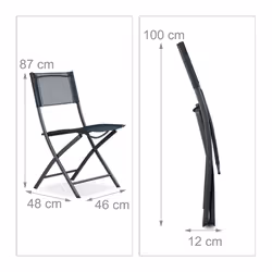 Relaxdays Foldable garden chair - Additional view 4