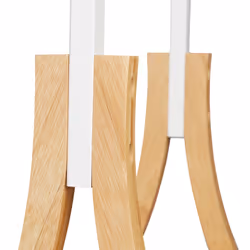 Relaxdays 10020978 Towel holder Floorstanding Natural, White - Additional view 4