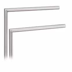 Relaxdays 10021263 towel holder/ring Floorstanding Black, Stainless steel