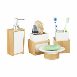Relaxdays 10022205 bath accessory set