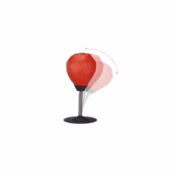 Tabletop Punching Ball, Office Boxing Bag Stand, Mini Punching Bag, Red, Anti Frustration, Red-Black 35 x 18 x 18 cm, Red-Black