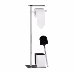 Relaxdays 10022547, Toilet brush & holder, Copper, Iron, Plastic, 200 mm, 135 mm