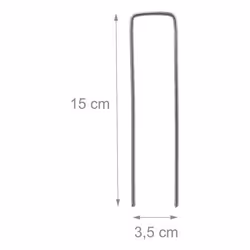 Relaxdays Galvanised Securing Pegs Set of 25 - Additional view 4