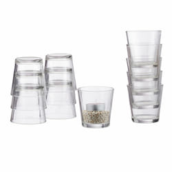 Relaxdays 4052025234454 candle holder Glass Transparent