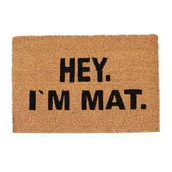 Relaxdays 10023840 Decorative doormat Indoor/outdoor Rectangular Black, Natural