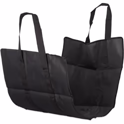 Relaxdays Open Firewood Bag, Polyester, Portable Log Holder Basket, Foldable Tote, Durable, Black