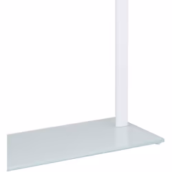 Relaxdays Towel Rack, Chromed Metal Towel Holder, HWD 80x45x20 cm, Clothes Valet, 3 Rails, White/Silver - Additional view 6