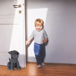Relaxdays 4052025250584 door stop Black Polyester, Sand