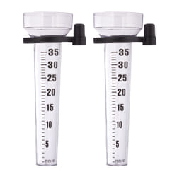 Relaxdays 10025387 rain gauge 3.5 cm Black, Transparent