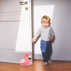 Relaxdays 10025436 door stop Black, Pink, White Fabric