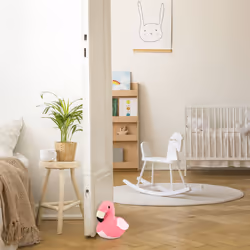 Relaxdays 10025436 door stop Black, Pink, White Fabric