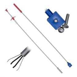 Grabbing Tool Set Of 2, Magnetic Grabber, Flexible Claw Grabber, Reacher, Magnet, Bends, 600 mm, Silver, 10025487