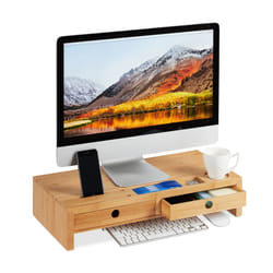 Relaxdays 10025701 monitor mount / stand Desk Bamboo
