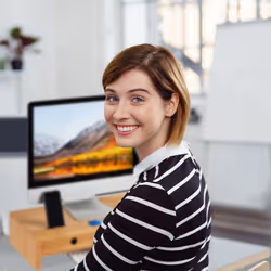 Relaxdays 10025701 monitor mount / stand Desk Bamboo