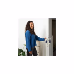 Door Finger Pinch Guard Set of 2 Doorstopper Handle Child Safety Soft Cotton 57 cm BeigeBlueGrey 57 x 5 x 5 cm
