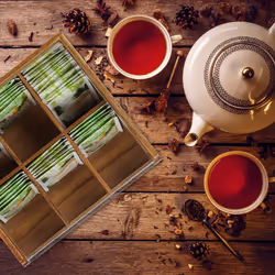 Relaxdays 10027602 tea box