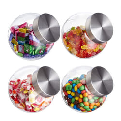 Relaxdays 10028002 Transparent Glass 1.5 L 4 pc(s)
