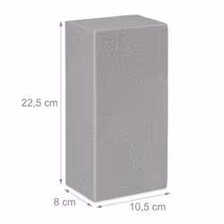 Floral Foam for Flower Arrangements, Dry Florist Blocks, Artificial Bouquets, 8x22.5x10 cm, Grey, Pack of 4