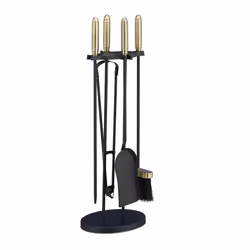 Relaxdays, steel, Brass, black, Set of 5