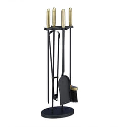 Relaxdays, steel, Brass, black, Set of 5