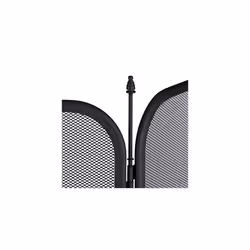Relaxdays Steel Spark Guard, Three-Panel Fireplace Fender, Oven Screen, H x W 52.5 x 97 cm, Black, 100%, 52,5 x 97 cm - Additional view 5