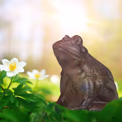 Relaxdays 10028977 garden statue Animal garden statue Cast iron Brown 1 pc(s)