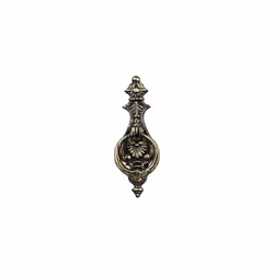 Antique Knocker, Cast Iron, Embellished Knocking Ring, For Front Door, HxWxD: 24 x 8.5 x 3 cm, Bronze/Black, Pack of 1,100290 ...