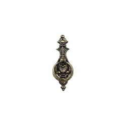 Antique Knocker, Cast Iron, Embellished Knocking Ring, For Front Door, HxWxD: 24 x 8.5 x 3 cm, Bronze/Black, Pack of 1,10029006