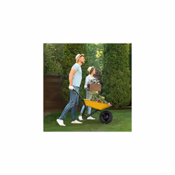 4.80 4.00-8 Wheelbarrow Tyre, Pneumatic Spare Wheel with Steel Rim and Valve, Capacity to 120 kg, Black,10029588