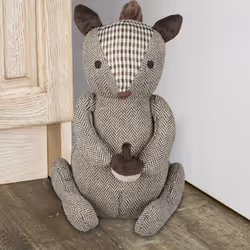 Relaxdays 4052025305925 door stop Brown Polyester, Sand