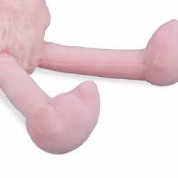 Relaxdays Flamingo door stop Pink Polyester, Sand