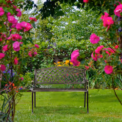 Relaxdays 10030987 outdoor bench