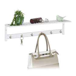 Relaxdays 10031456 coat rack Wall-mounted 6 hook(s) White