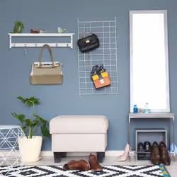 Relaxdays 10031456 coat rack Wall-mounted 6 hook(s) White